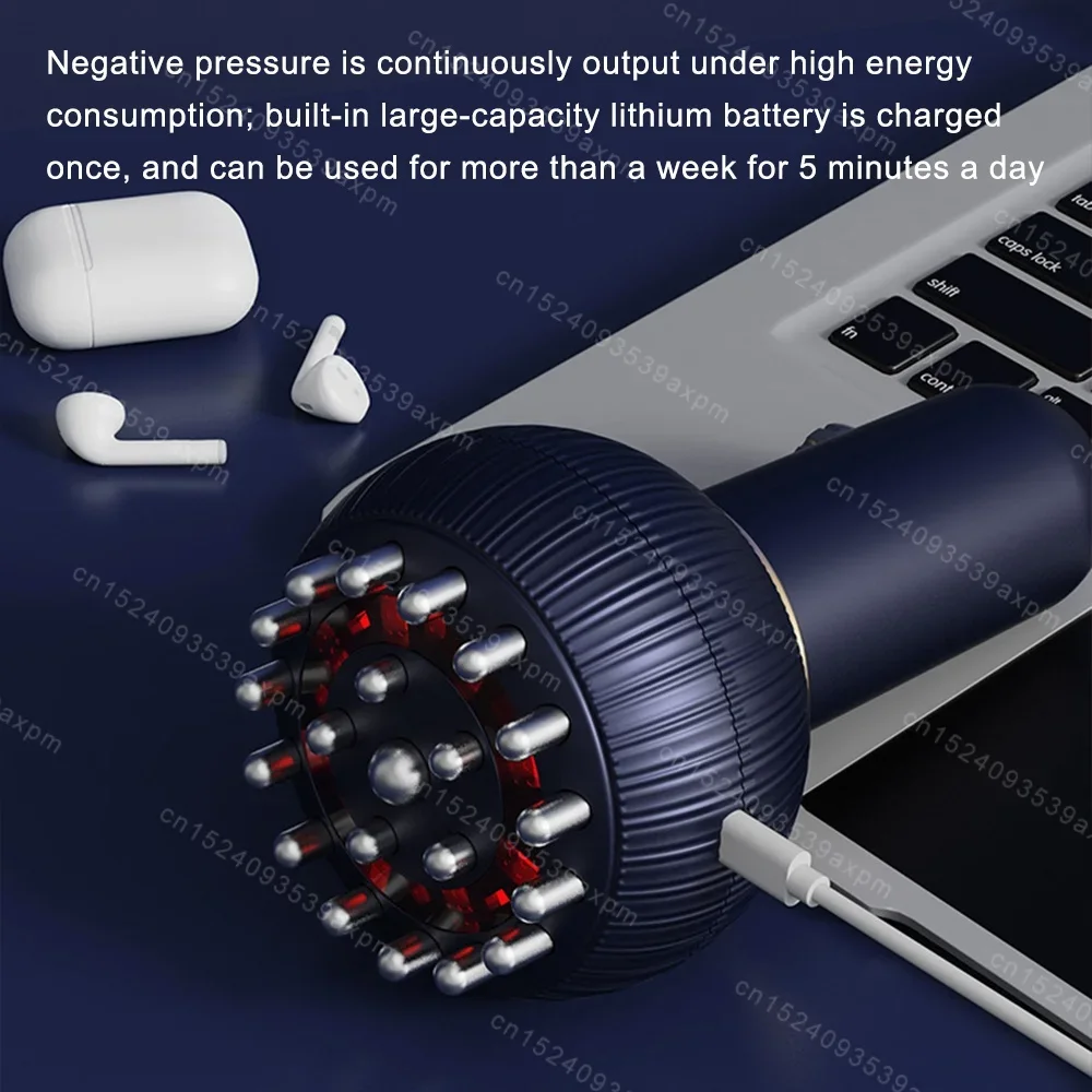 

Electric Meridian Brush EMS Body Massager Vibrate Gua Sha Microcurrent Hot Compress Massage Tool Anti Cellulite Massager