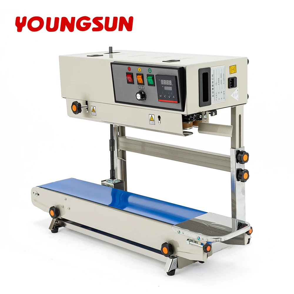 YOUNG SUN FR900 Plastic Pouch Heat Sealing Machine cos metic Bags 23cm High Vertical Sealing Machine Pouch Sealing Machine
