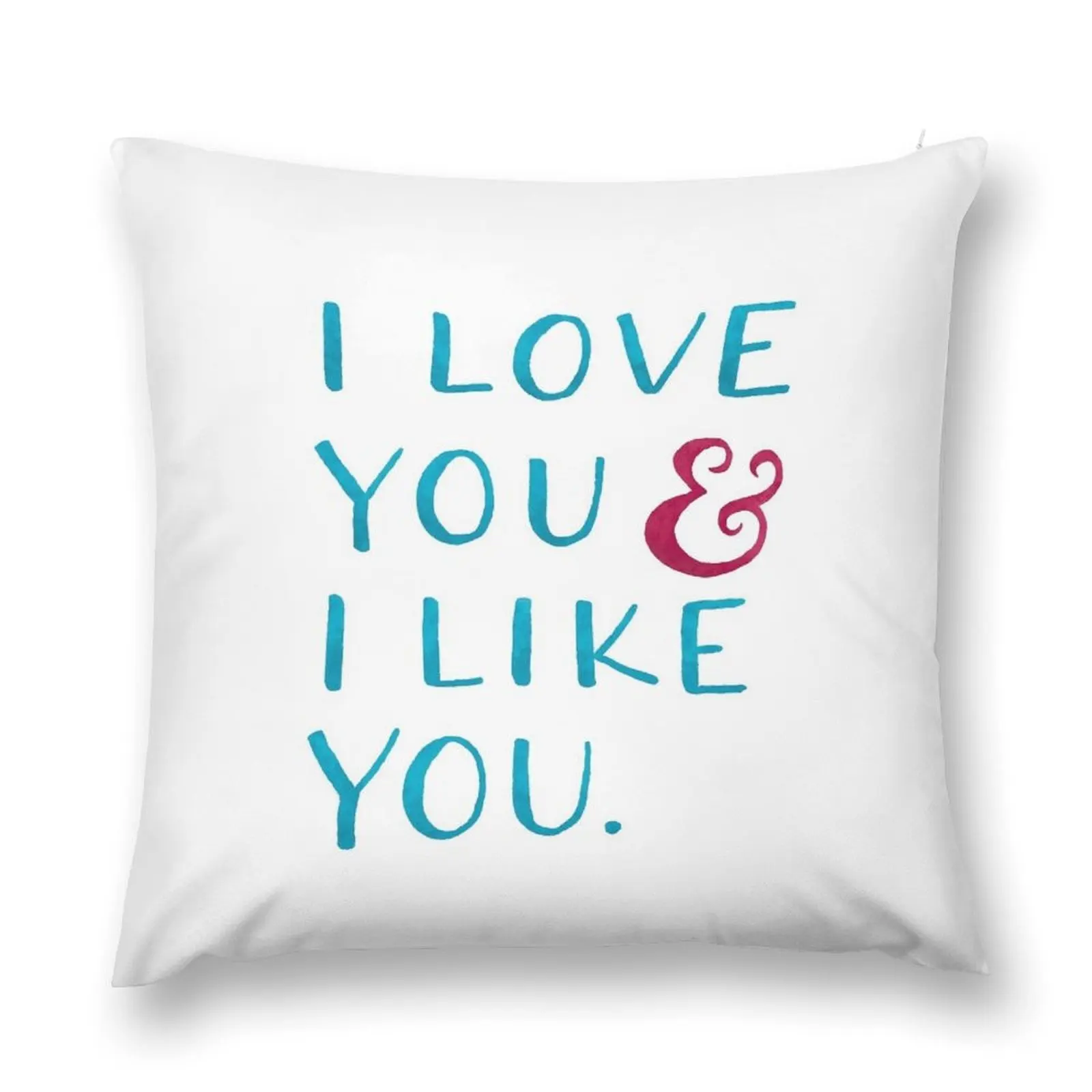 

I love you & I like you Throw Pillow Pillowcases Cushion Covers Sofa Sofa Cushions Cover Cushion Cover Luxury pillow