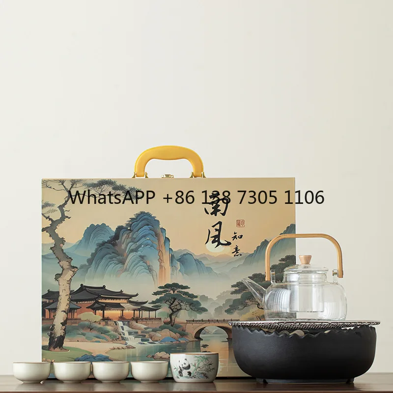 

Siege stove to make tea, home indoor wine and teapot, electric ceramic stove gift box for friends, elders, fathers, teachers