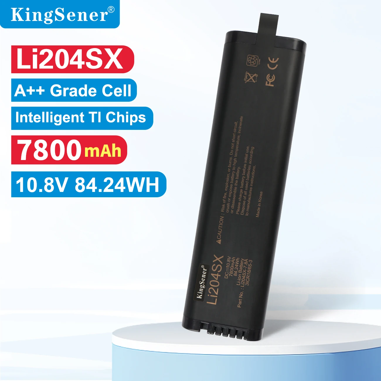 KingSener LI204SX Smart Battery For OTDR JDSU MTS-6000 Reflectometer for Phascan Ultrasonic Detector JDSU 785B Spectrum Analyzer