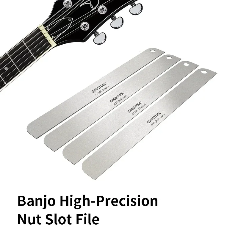 

Gauge Nut Grooving File Set for Banjo String Action Adjustment Repair Build Tool