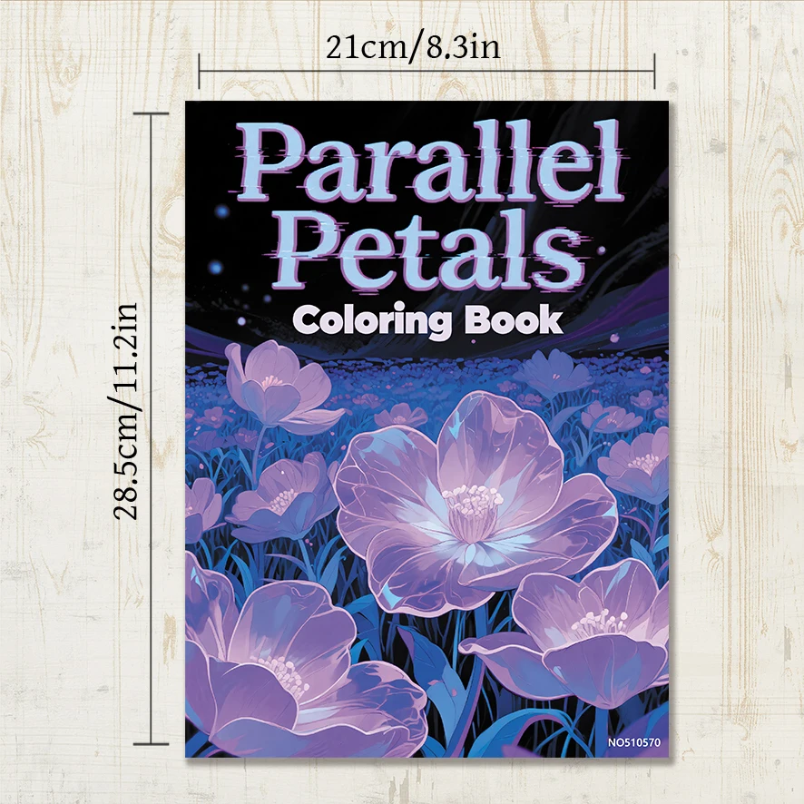 Adult Coloring Book - 8.3x 11.2 Inch 22 Page Coloring Book - Helps Reduce Stress and Ease Emotions