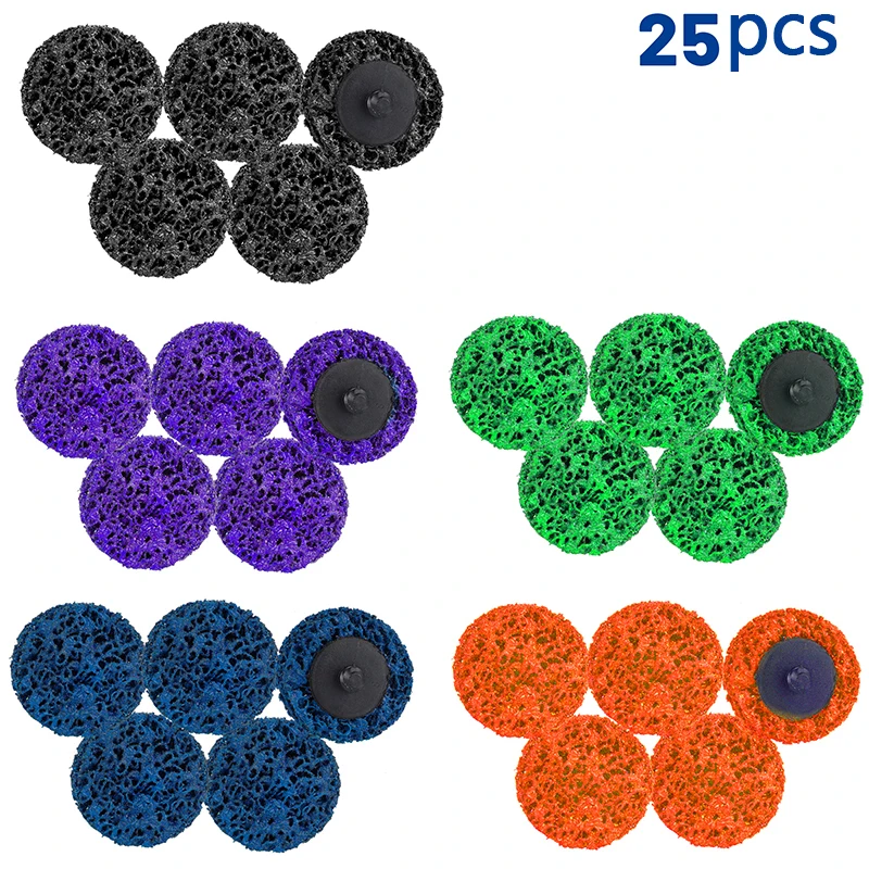 25Pcs 2inch Quick Change Easy Strip Sanding Discs Set,Abrasive disc,Grinding disc,Polish disc ,Grinding wheel,Polish Wheel