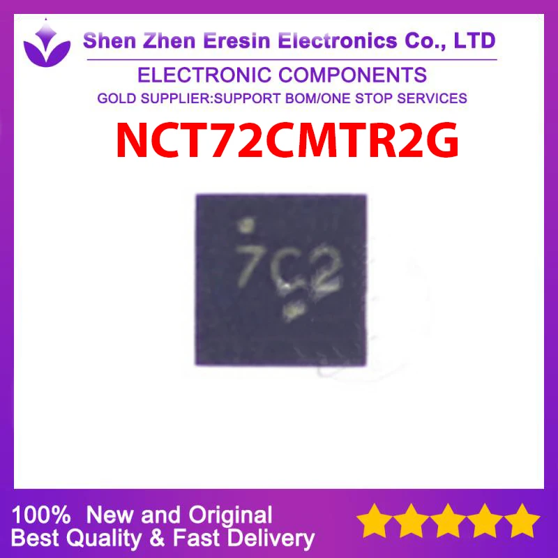 Free shipping  10PCS/LOT   NCT72CMTR2G  QFN8 New and original