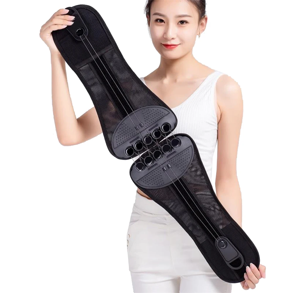 Lumbar Orthosis for Lower Back Pain,Spine Sport Back Brace,Adjustable Compression,Pulley System and Lumbar Supports