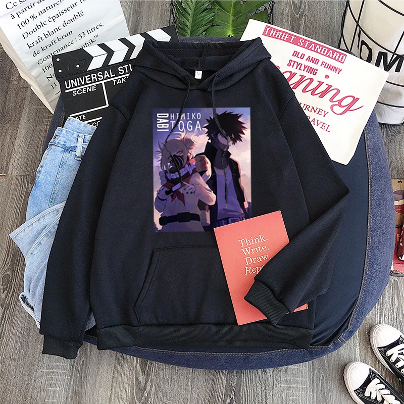 

Japan Anime My Hero Academia Himiko Toga Print Hoodies Boku No Hero Print Oversized Men Winter Hoodies Women Fashion Sweatshirts