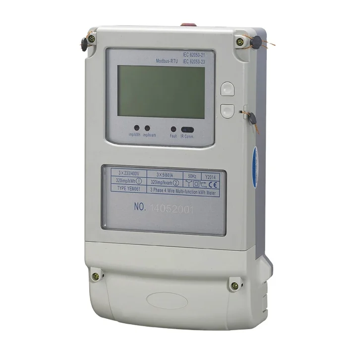 Three phase four wire digital multifunction electric meter with maximum demand and energy management system