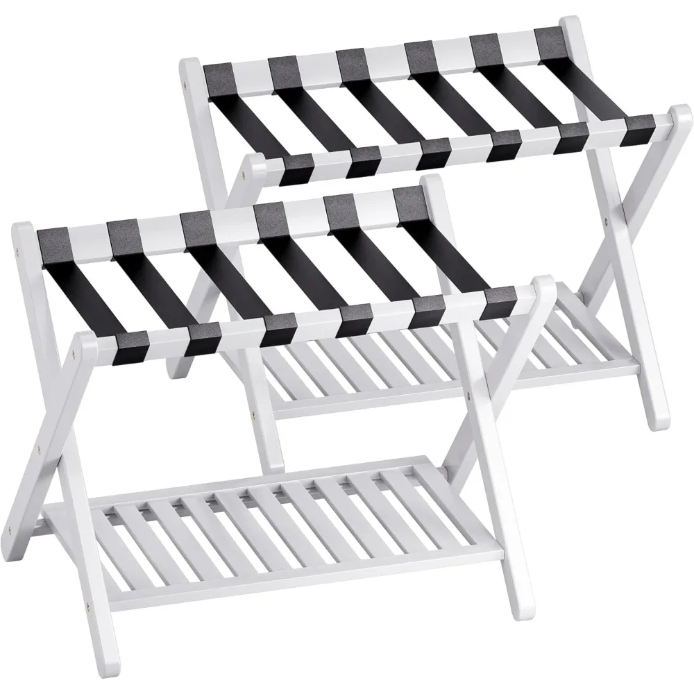 

Багажная полка, набор из 2 шт., складная бамбуковая подставка для чемодана с полкой для хранения для гостиной, спальни