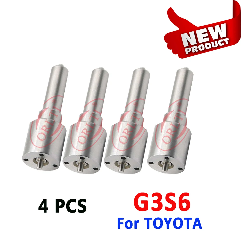 

G3S6 4PCS ORLTL 295050-0460 Common Rail Injector Nozzle G 3S6 For Toyota Hilux 23670-0L090 23670-30400 23670-09350 23670-39365