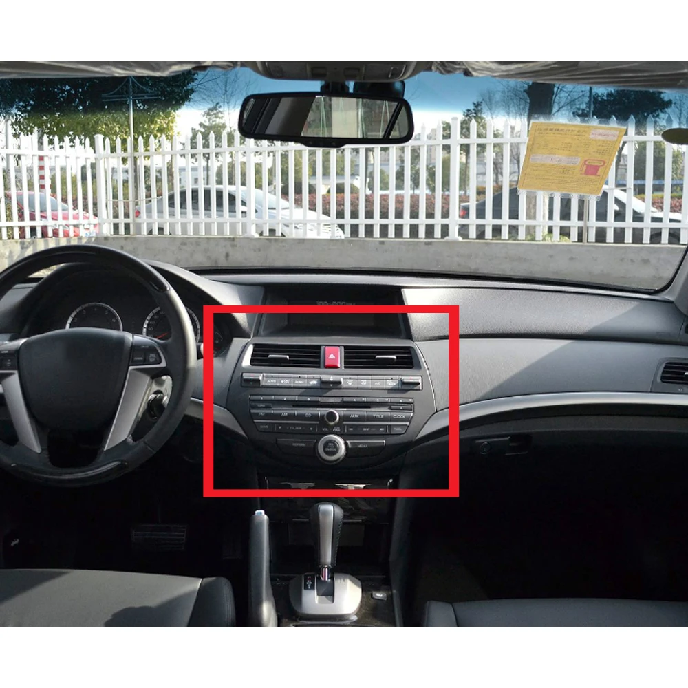 

Б/у для Honda Accord 2008-2012, оригинальная панель кондиционера для компакт-дисков, центральная панель управления, накладка на центральную консоль