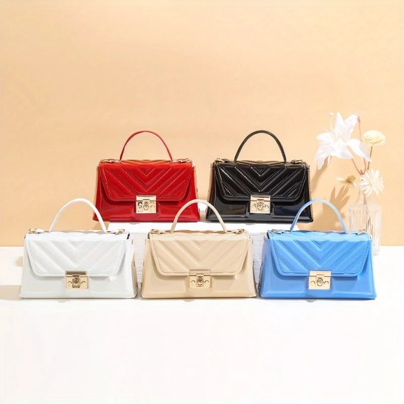 

Fashion trend new solid color retro small square bag niche Korean version embossed handbag versatile shoulder bag