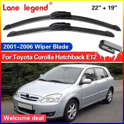 For Toyota Corolla hatchback E12 2001-2006 Car Wiper Front Wiper Blades Windshield Windscreen Window 2002 2003 2004 2005 22