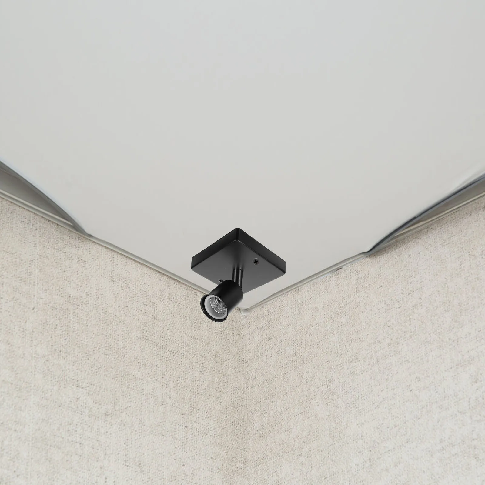 

Lamp Holder Flat 180 Degree Rotatable Light Socket For Household Commercial Use Screw Lamp Holder Bulb Socket Base