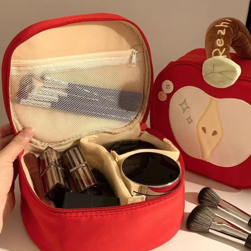 

Многофункциональная портативная косметичка с фруктами, бархатная сумка для хранения с героями мультфильмов, большая вместительная ручка, дорожная косметичка для путешествий