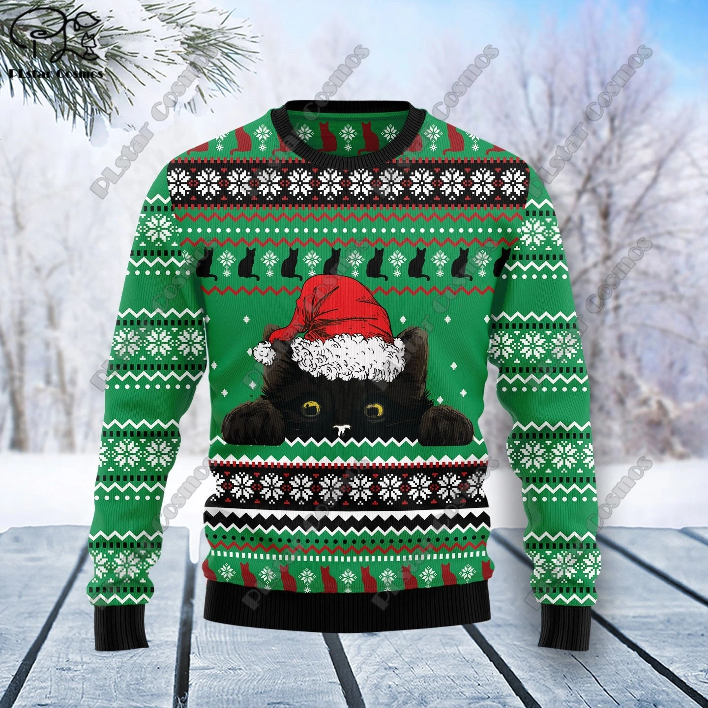 New 3D Printed Animal Custom Series Cute Christmas Pattern Ugly Sweater Street Casual Winter Sweatshirt S-15