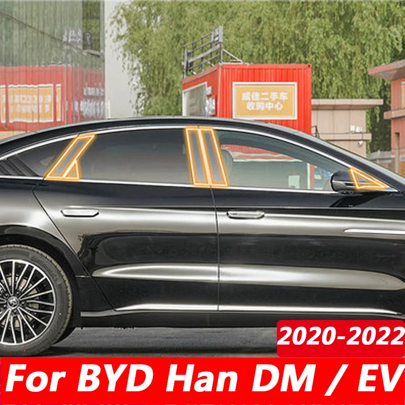 

Для BYD HAN DM EV 2020 2021 2022 Автомобильная защитная пленка из ТПУ на окно с защитой от царапин прозрачная пленка аксессуары чехол