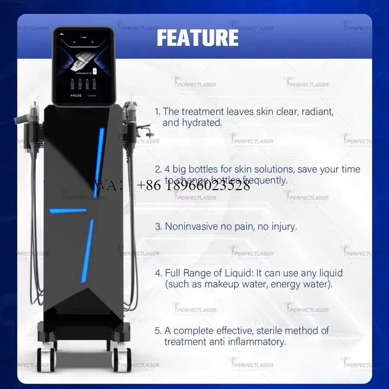 WMWMNU 10 in 1 Hydra Dermabrasion Facial Care for Deep Cleansing Pores Shrinking Wrinkle Removal Beauty Clinic