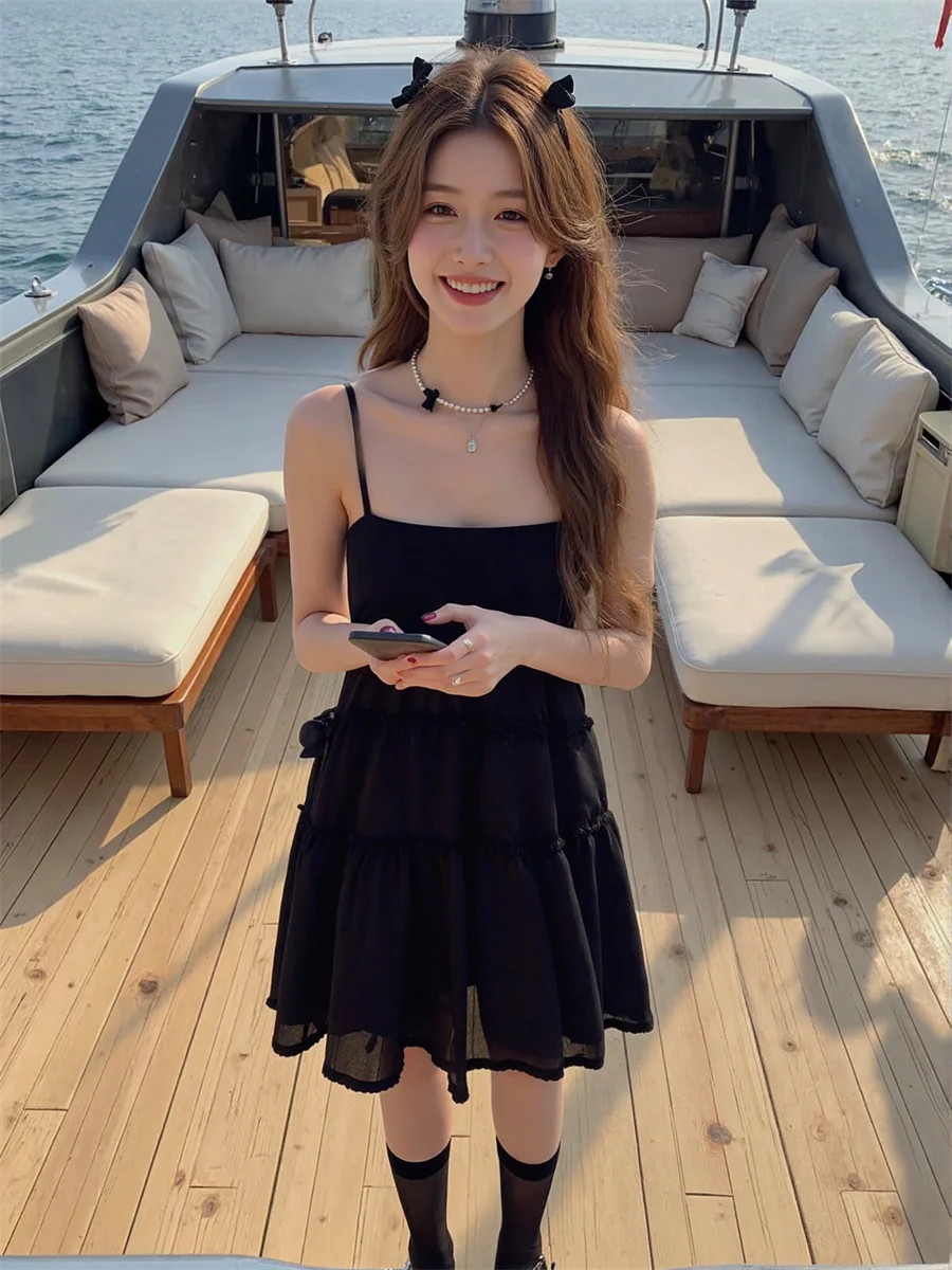 Women'S Clothing Trend 2025 Floral Summer Side-Slit High-Slit Splited Splitting Cut-Out Cutout Hollow-Out Holes Sexy Hot Fall