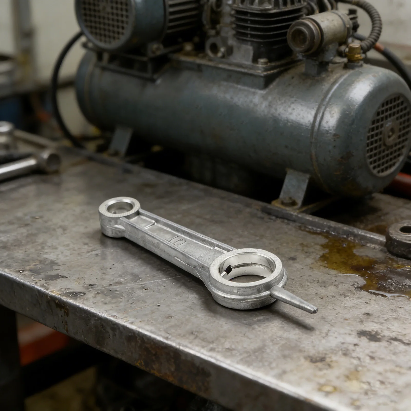 Aluminum Alloy Connecting Rod for Air Compressor Units Serving as Functional Replacement Part in Compressor Assemblies
