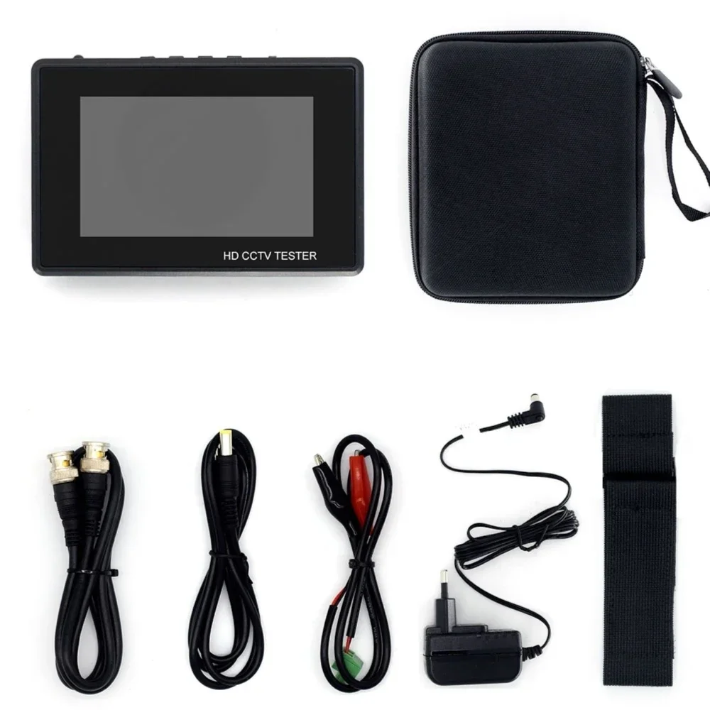 Mini testador de câmera IP portátil com saída POE, 8K, 4 polegadas, testador IPC H.265