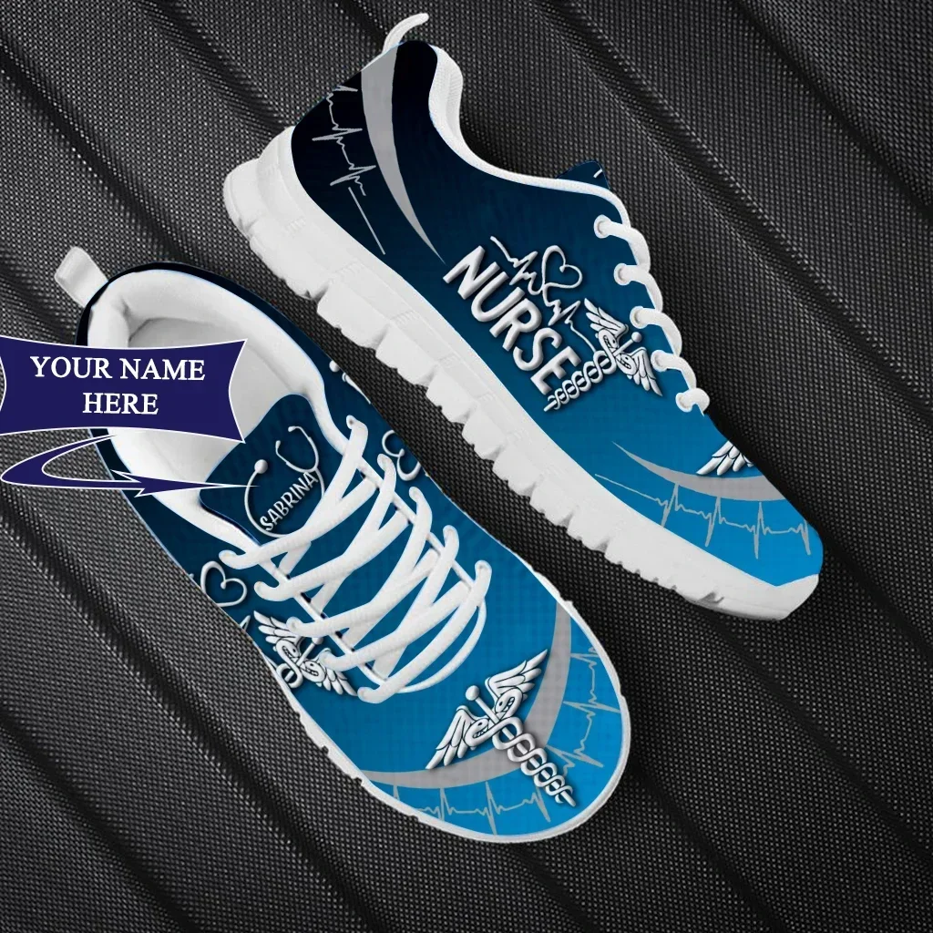 

Медицинские кроссовки для медсестер: удобные повседневные кроссовки для спортзала и активного отдыха, на шнуровке, с принтом, на плоской подошве