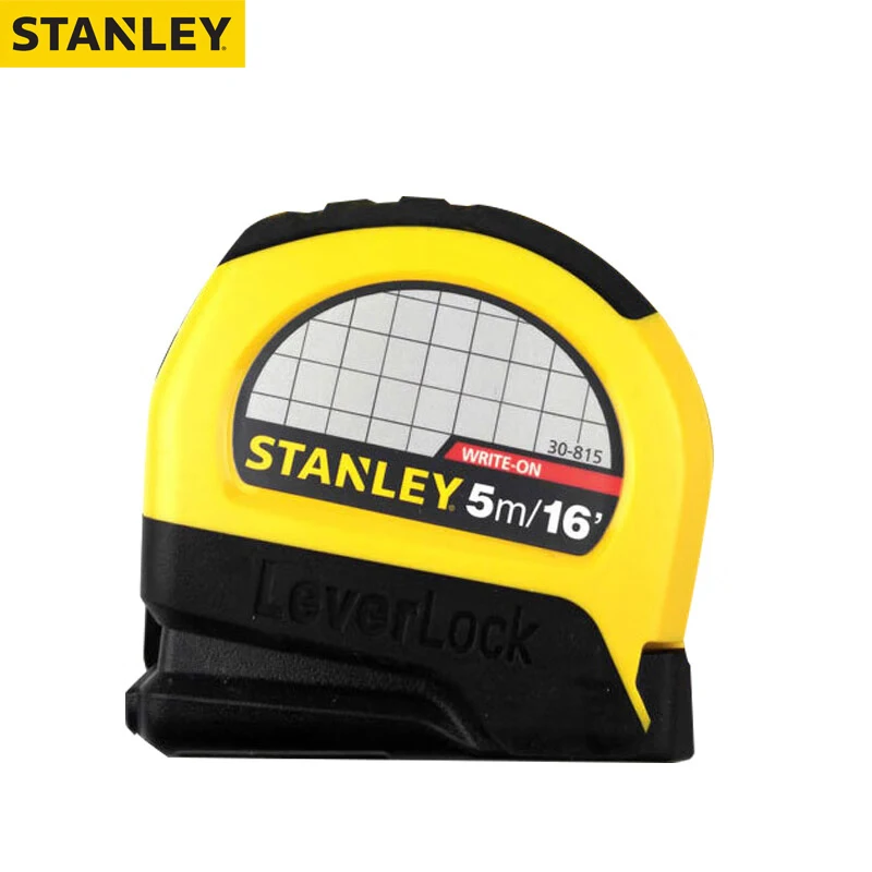 Stanley-self-leverlock Métrica Inglês Tape Measure 5m 16 Polegada Escala Dupla Régua para Carpintaria Stht3081523