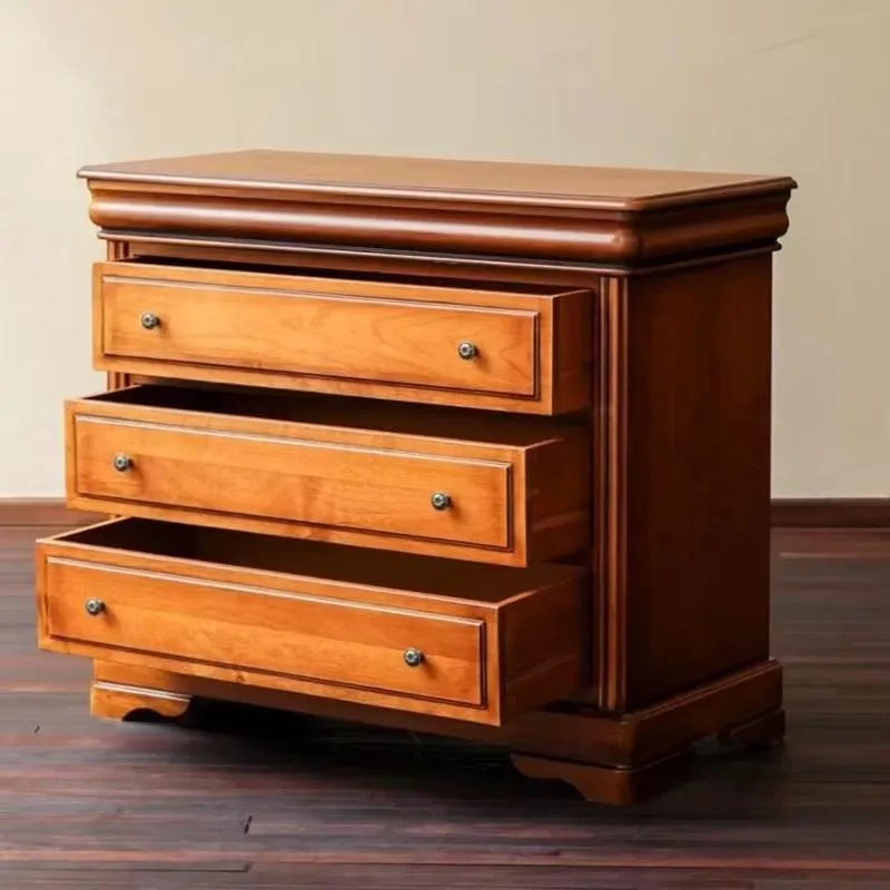 for Modern Cherry Three Drawer Small Cabinet Compact Vintage Bedside Cabinet Vintage Bedside Drawer Cabinet Locker