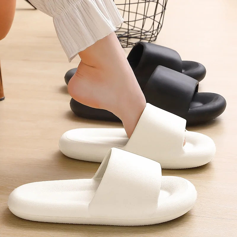 Bathroom slippers women's summer non-slip sandals men's indoor soft bottom EVA outdoor cool slippers men