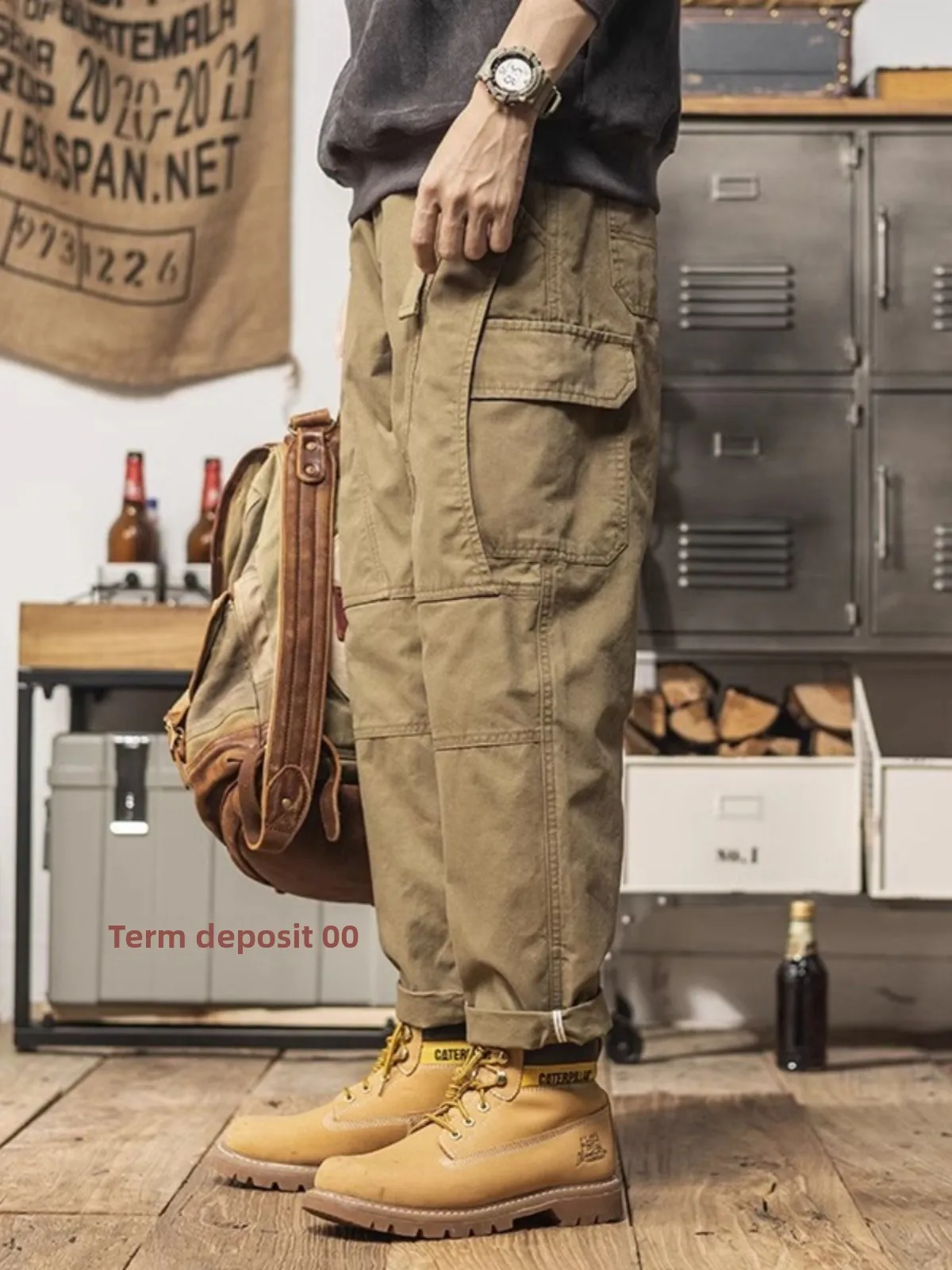 

Heavy Du 300 Pou Trendy Workwear Pants Spring Autumn Men's Loose Straight Casual American Retro Long Trousers