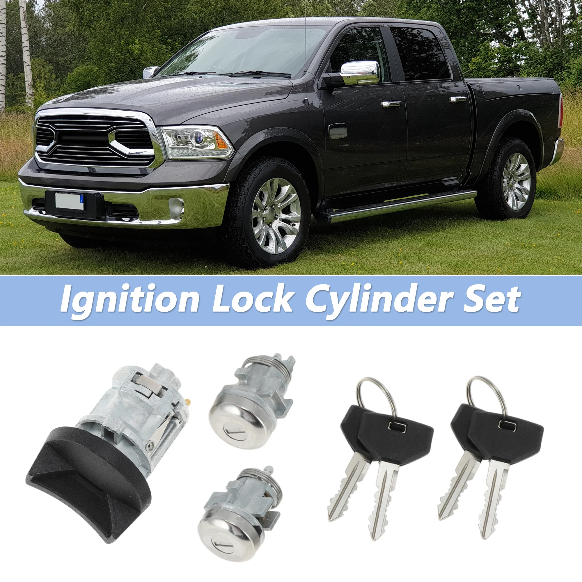 

UXCELL No 5003845AA Цилиндр замка зажигания и дверной замок для Dodge для Ram 1500 250