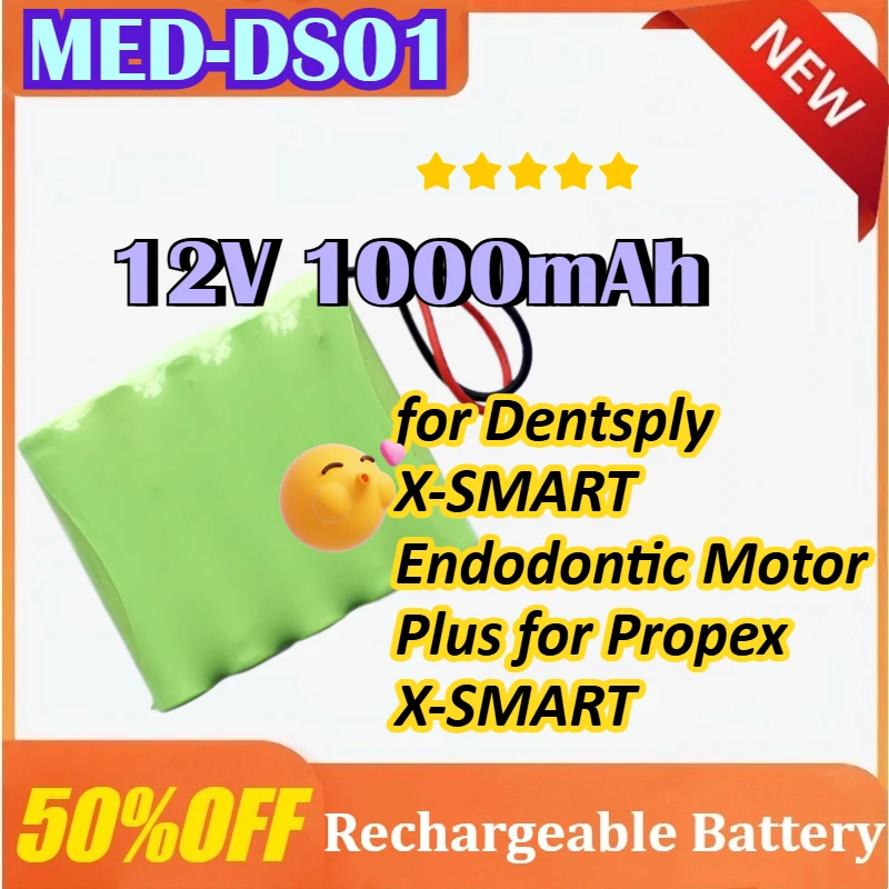 

MED-DS01 12V 1000mAh Medical Battery A 1007 000 001 00 for Dentsply X-SMART Endodontic Motor Plus for Propex X-SMART
