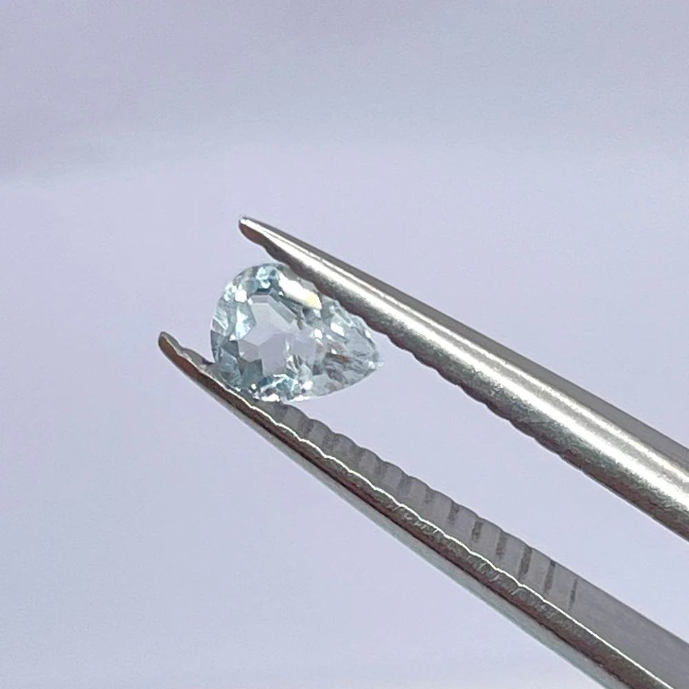 

3pcs Semi-precious Stone Authentic Natural Skyblue Topaz Facet Pear 9*11mm-15*20mm Eye Clear Loose Gemstones For Jewelry