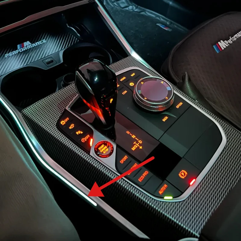 

Applicable to BMW G20 3 Series, 4 Series, 2 Series, M3, M4, 11 colors central control ambient light interior upgrade.