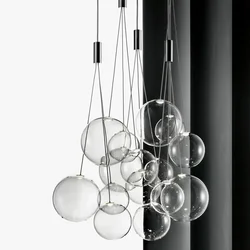 Moderne Glas Ball LED Anhänger Lampen Nordic Mode Küche Schlafzimmer Wohnzimmer esstisch Zimmer Indoor Hängenden Leuchten