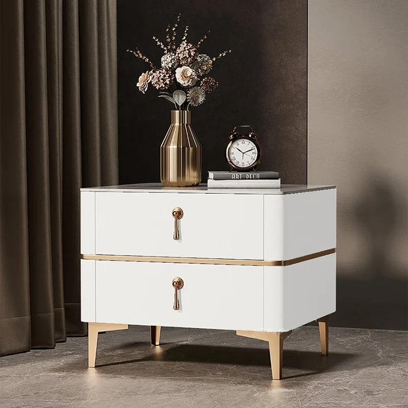 Night Table Aesthetic Unique Design Elegant Storage Bedside Cabinet Minimalist Modern Comodini Camera Da Letto Bedroom Furniture
