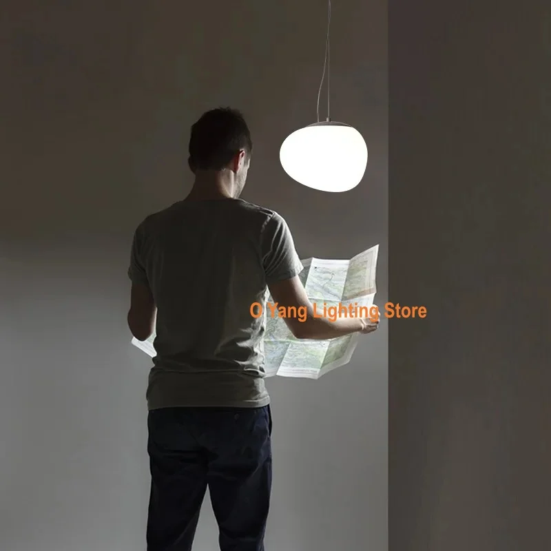 

Новая дизайнерская подвесная лампа с LED-подсветкой в форме нерегулярного стеклянного шара, декоративное освещение для помещений