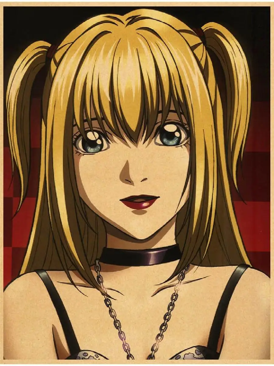 Death Note Anime Wall Art Prints  Misa Kraft Paper Poster Classic Home Decor for Kids Room Birthday Present Another Note Series