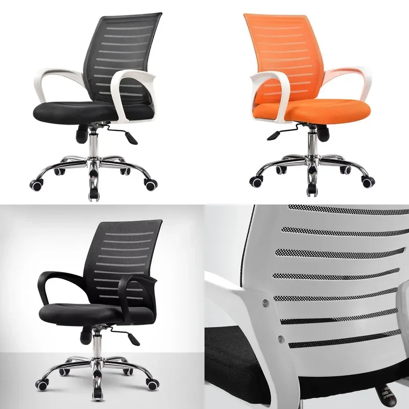 Comfortable Office Chair for Computer Use Household Mesh Swivel Chair for Meeting Room Staff Student Study and Engineering