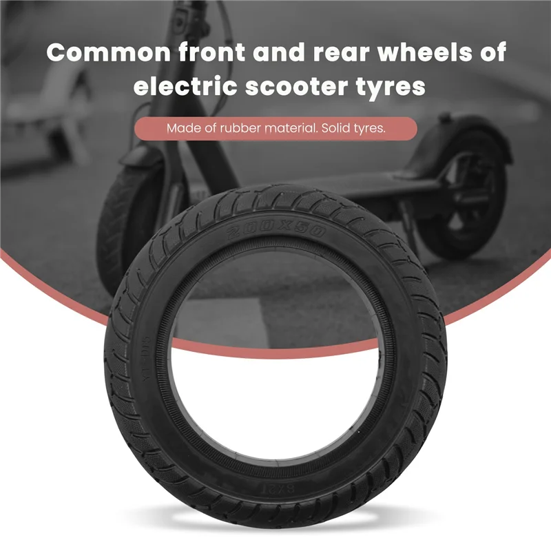 

Reliable 8 Inch Electric Scooter Tire 200X50 Solid Tire Rear Tire For Speedway RUIMA Mini 4 PRO