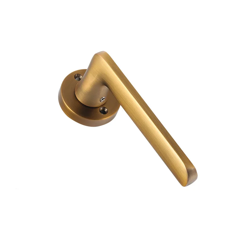 

Gold Mute Hand Lock Room Mechanical Door Handle Indoor Wooden Door Split Lock Bedroom Door Lock Indoor Lock