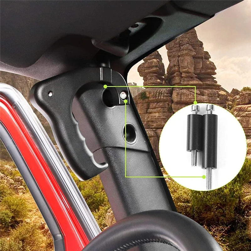 

Portable JK Front Grab Handles Front Door Overhead Roof Grab Bar Handle For Jeep Wrangler JK 2007-2017 Accessories