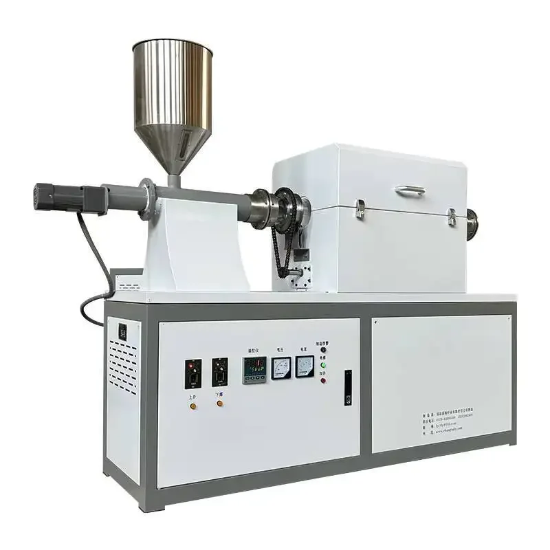 Vacuum Atmosphere With Inlet Funnel 1200 Degrees Rotary Tube Laboratory Furnace Vacuum Tube Atmosphere Furnace