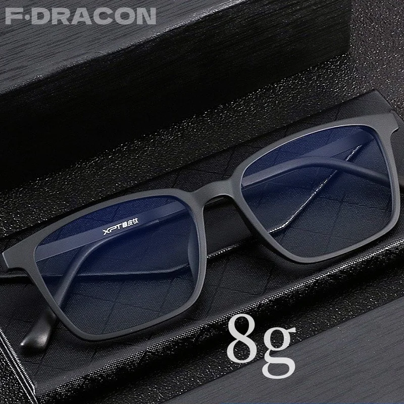 Rubber Titanium Men's Reading Glasses Ultra-light And Comfortable Glasses Frame Large Face Optical Prescription Men's Glasses