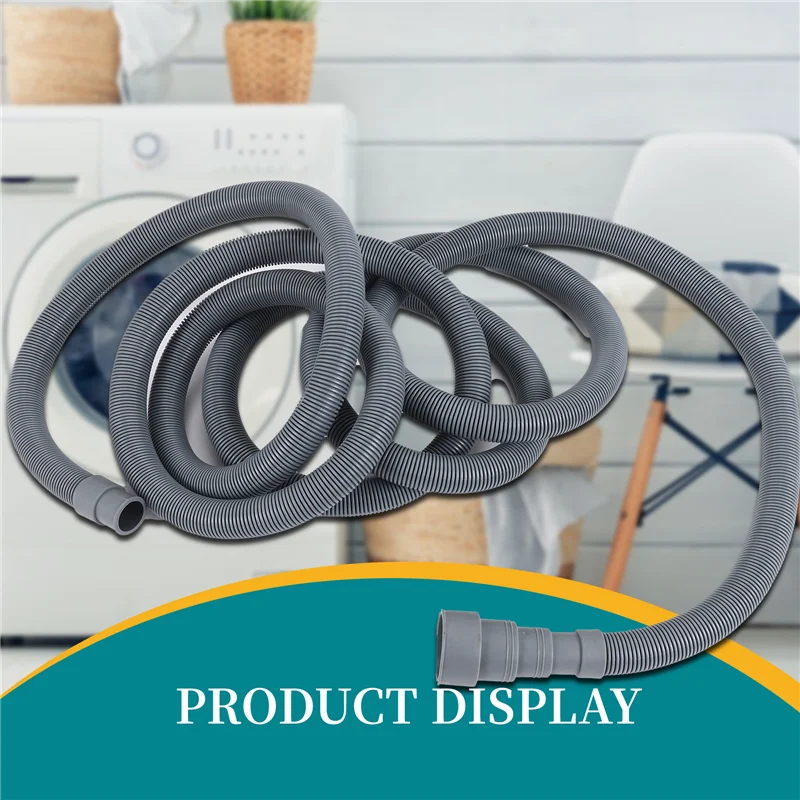 N98R مجموعة تمديد خرطوم الصرف خرطوم الغسالة العالمي 13Ft، يشمل موصل الخرطوم قوس وخراطيم الصرف مشابك خرطوم