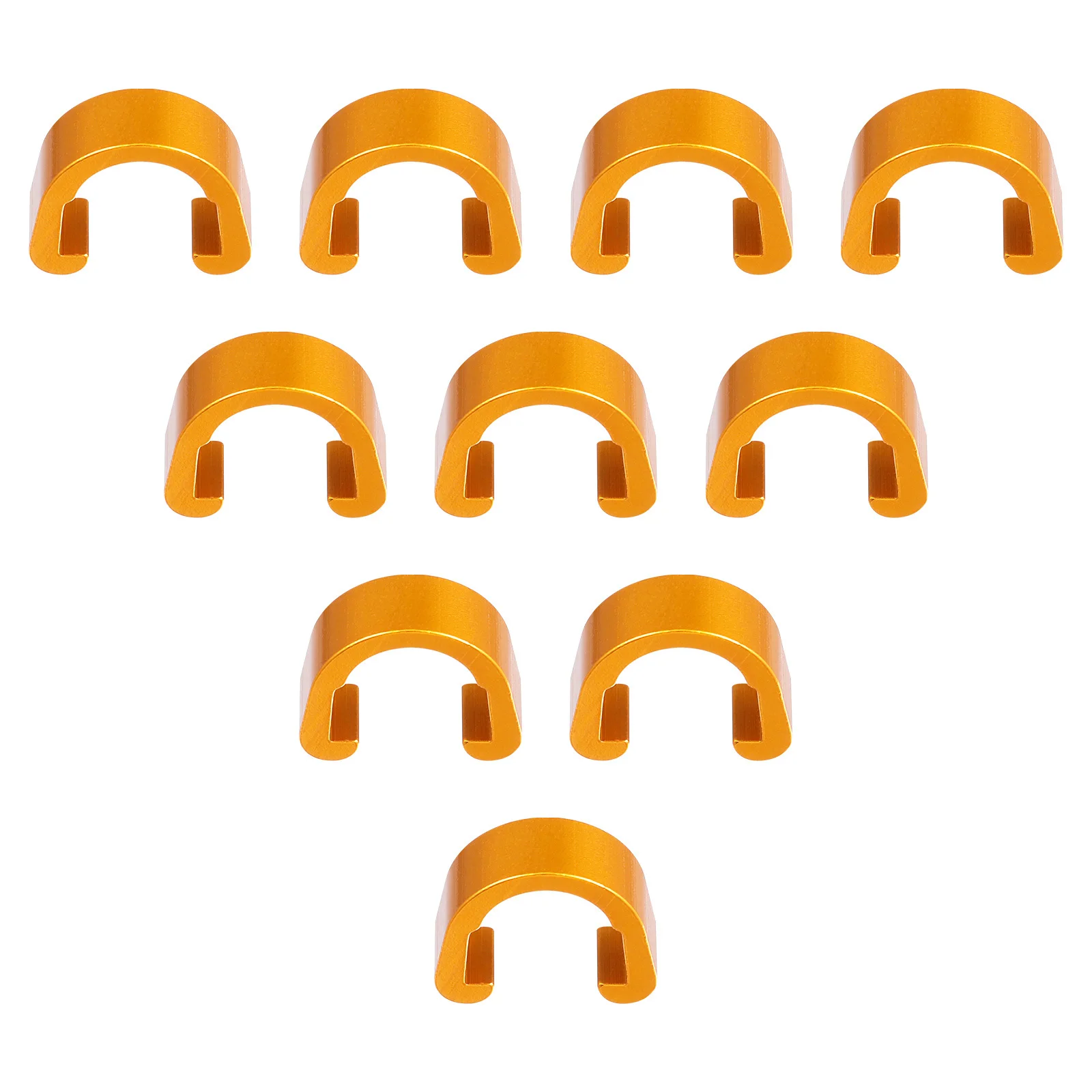 10 قطعة C كليب الدراجة مشبك سبائك الألومنيوم كابل تثبيت خفيفة الوزن دائم لخطوط فرامل دراجة الطريق C على شكل مشبك