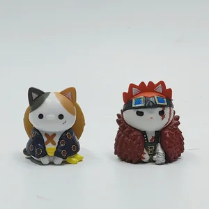 8 PCs/Cat Cat Cos One -Stück -Figur Enel Doflamingo Kid Lucci Abbildung 4cm Mini Kawaii Funny Dolls Model Dekoration Kuchen Ornamente 8 Hauptverkäufe Doflamingo Puppe - №2