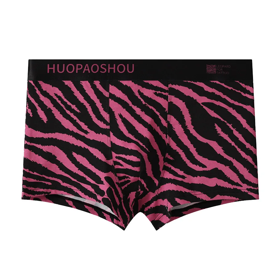 Mode männer Unterwäsche Baumwolle Leopard Gedruckt Höschen Atmungsaktivem Boxer Shorts Sexy U Ausbuchtung Beutel Unterhose Hombre