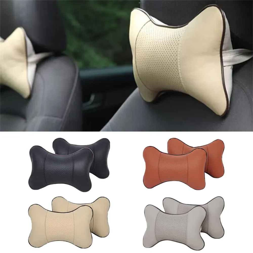 Almohada transpirable para asiento de coche, cojín de descanso para cabeza y cuello, soporte relajante para el cuello, reposacabezas Cervical,