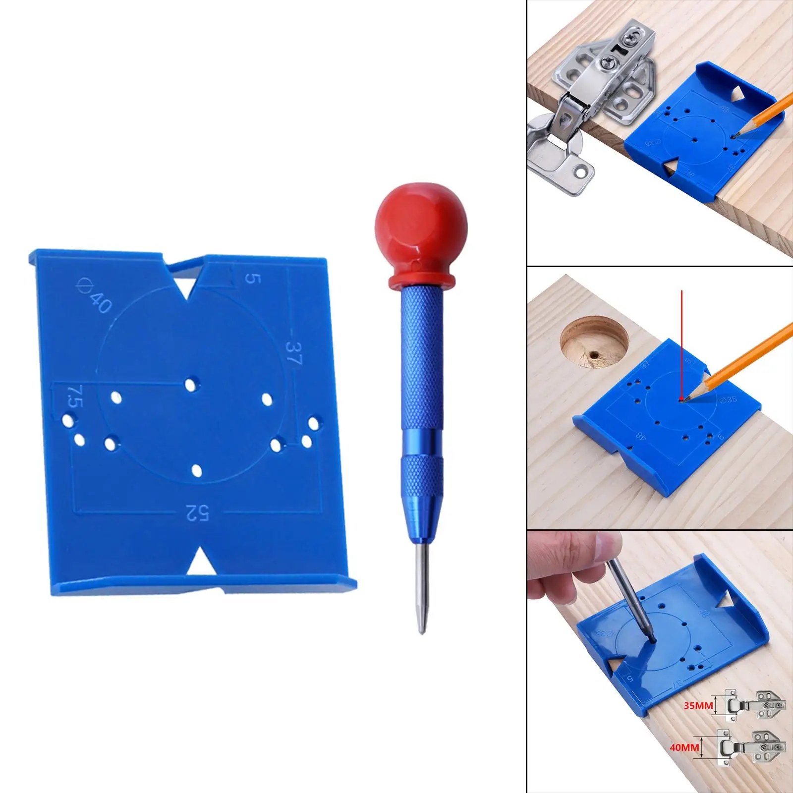Hinge Opening Locator Woodworking Tool for Hinge Installation Accessories